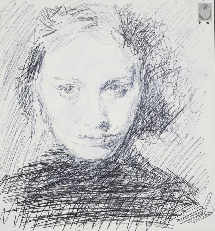 drawing - disegno al tratto di Piro